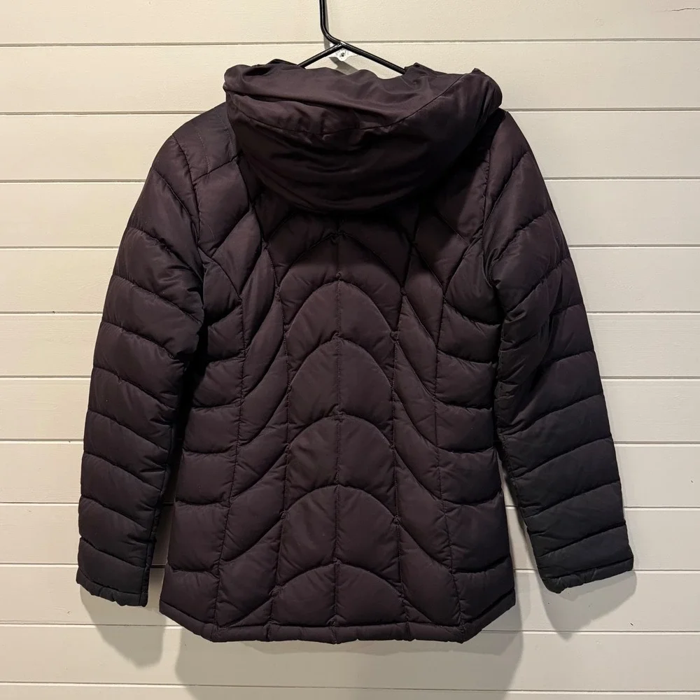 Patagonia Womens Down With It Hooded Puffer Jacket Black Small - Picture 3 of 8